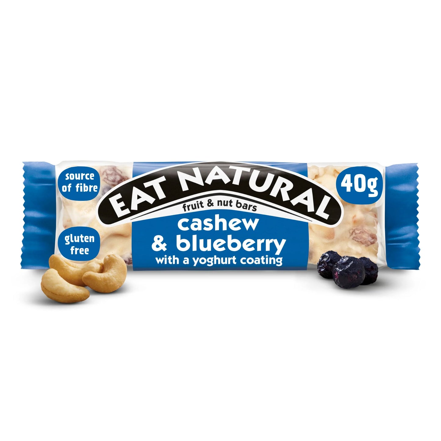 Eat Natural Cashew & Blueberry with a Yoghurt Coating bar (40g)