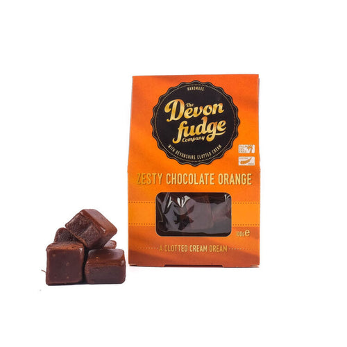 The Devon Fudge Company Zesty Chocolate Orange Fudge - Mayflower Munchies Plymouth