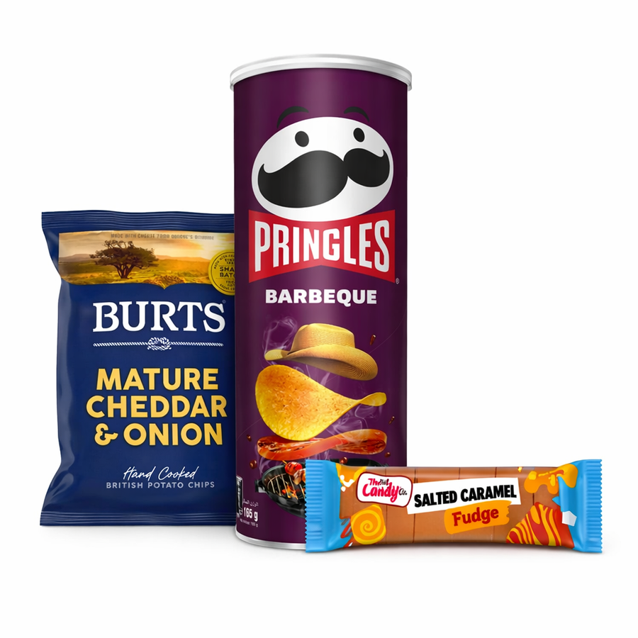 Snacks crisps and treats