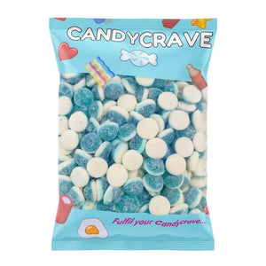 Blue Raspberry Pon Pons 1kg - Mayflower Munchies Plymouth
