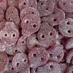 Vegan Fizzy Grape Skulls