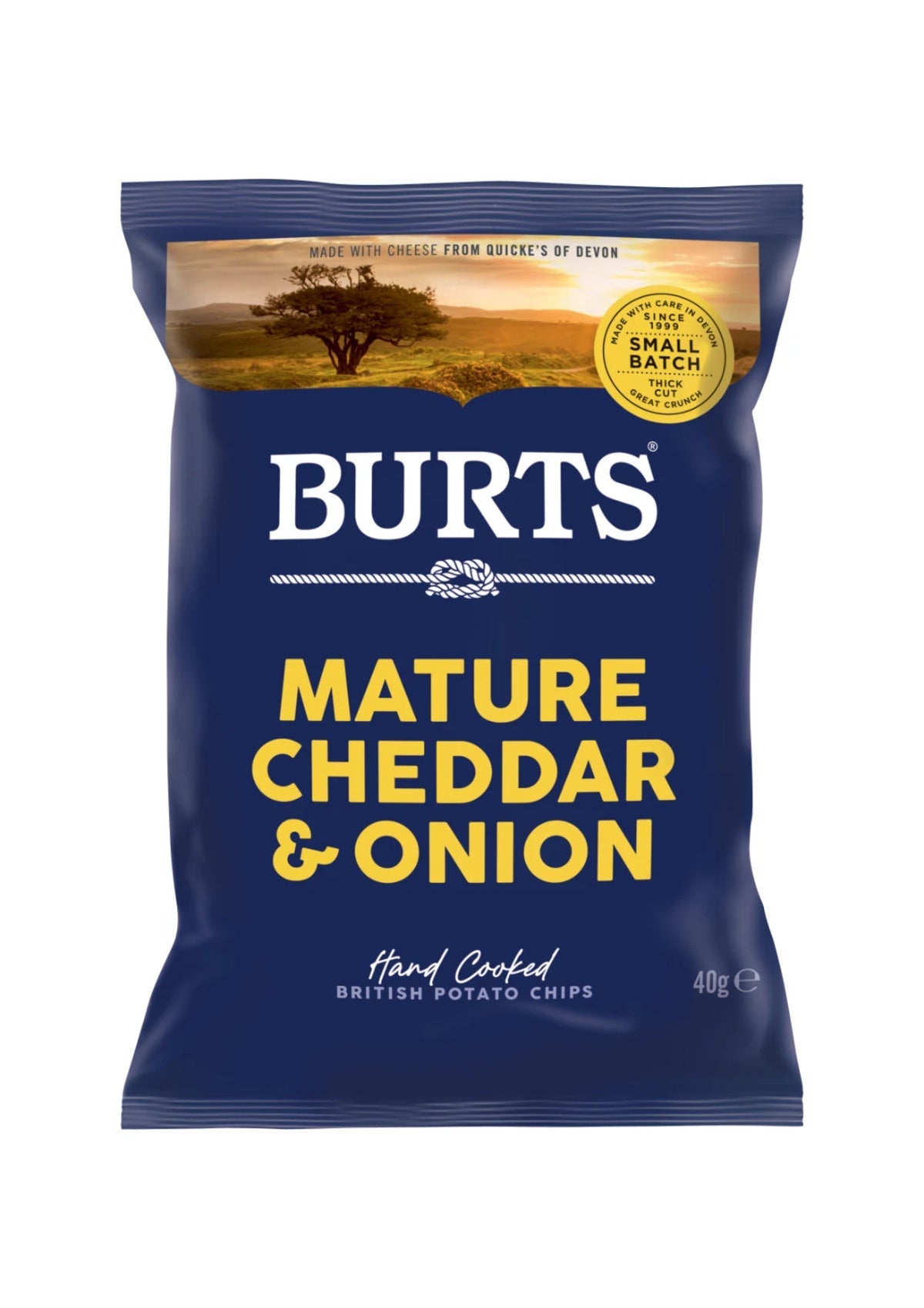 Burts Mature Cheddar & Onion Crisps 40g | snack