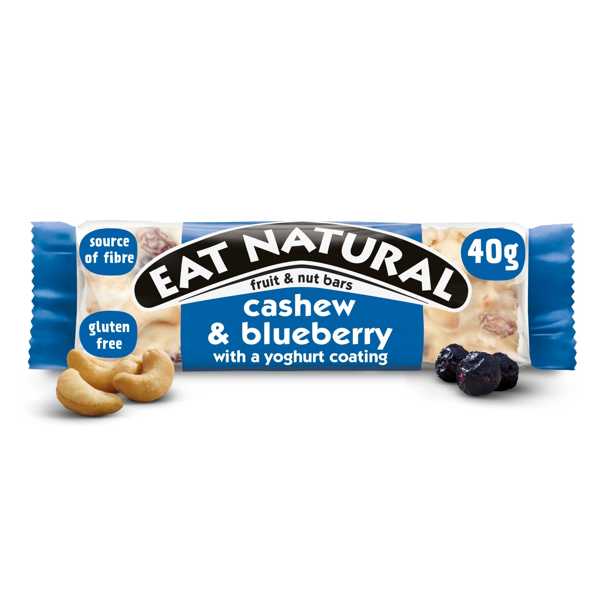 Eat Natural Cashew & Blueberry with a Yoghurt Coating bar (40g)