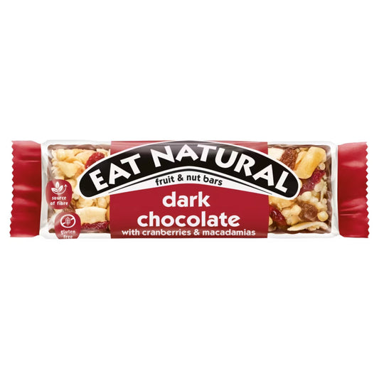 Eat Natural Dark Chocolate, Cranberries & Macadamias Bar 40g | snack