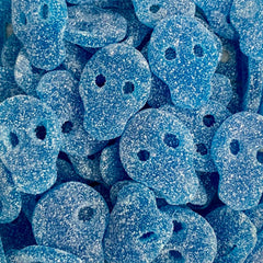 Vegan Fizzy Blue Skulls