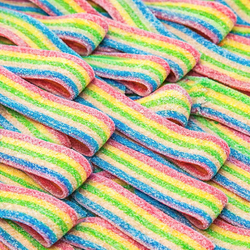 Fizzy Rainbow Belts fizzy sour pick and mix sweet - Mayflower Munchies Plymouth