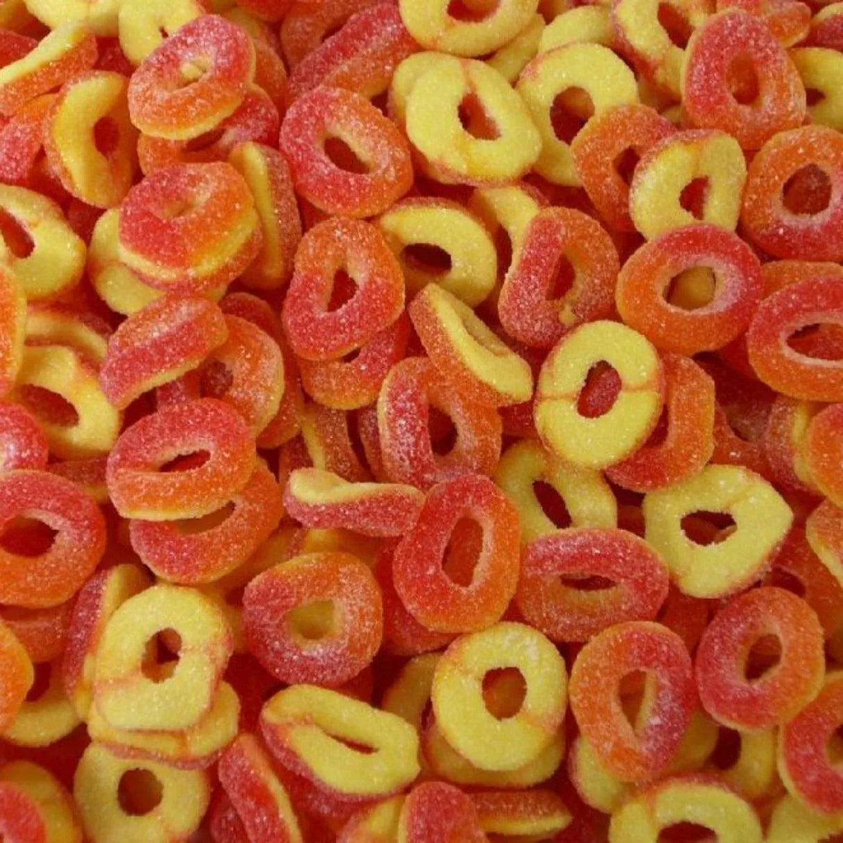 Mini Peach Rings Pick ’n’ Mix sweets from Mayflower Munchies