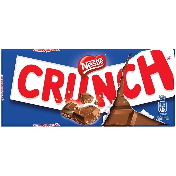 Nestlé Crunch 100g crispy milk chocolate bar