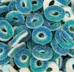 Fizzy Blue Raspberry Rings
