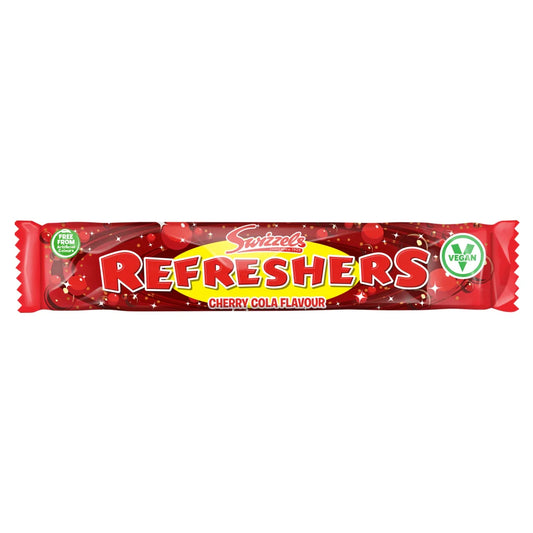 Swizzels Refreshers Cherry Cola Chew Bar 18g retro sweet bar