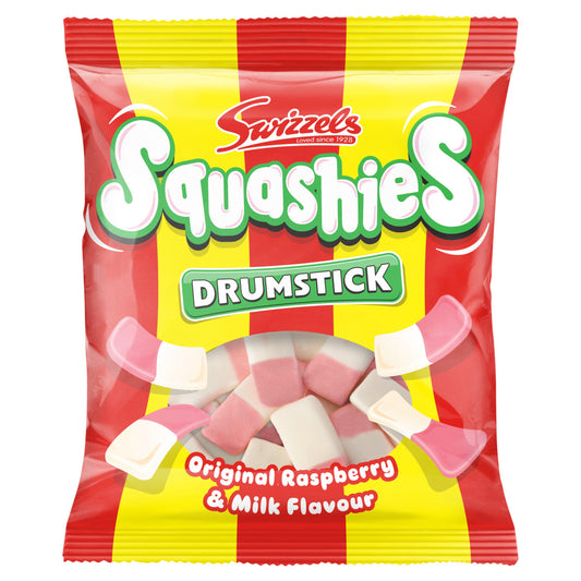 Swizzels Squashies Original Raspberry and Milk 120g sharing bag sweets