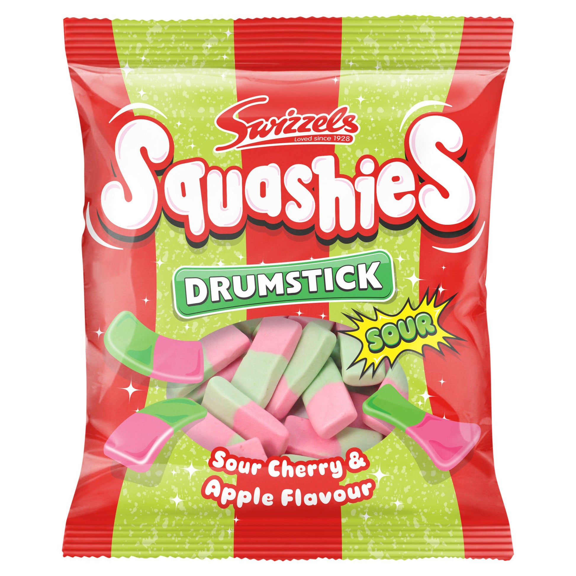 Swizzels Squashies Sour Cherry and Apple 140g sharing bag sweets