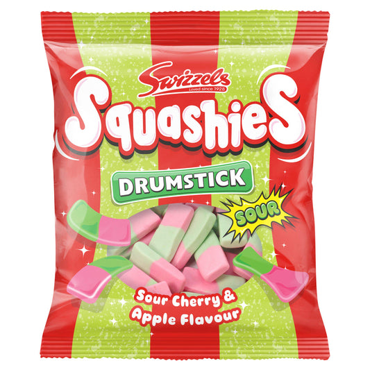 Swizzels Squashies Sour Cherry and Apple 140g sharing bag sweets