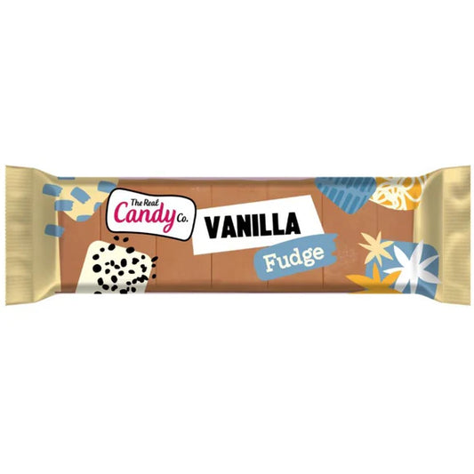 The Real Candy Co Vanilla Fudge Bar 130g creamy retro fudge bar