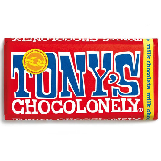 Tony’s Chocolonely Milk Chocolate 90g Fairtrade milk chocolate bar