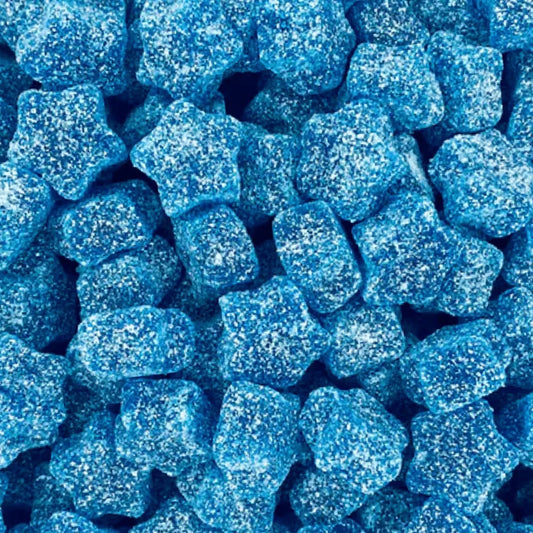 Vegan Fizzy Blue Stars Pick ’n’ Mix sweets from Mayflower Munchies