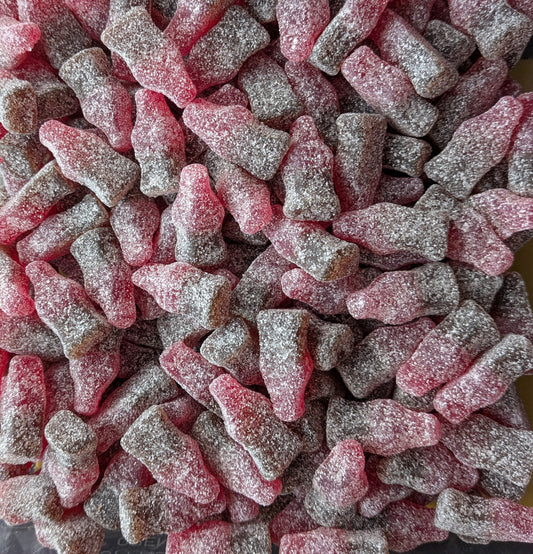 Vegan Fizzy Cherry Cola Bottles | Pick ’n’ Mix sweets
