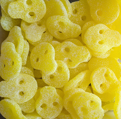 Vegan Fizzy Pineapple Skulls pick and mix sweets