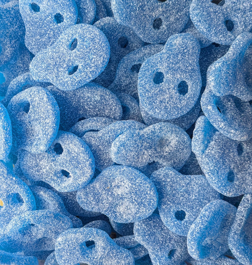 Vegan Sour Blue Skulls pick and mix sweets