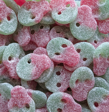 Vegan Watermelon Skulls pick and mix sweets